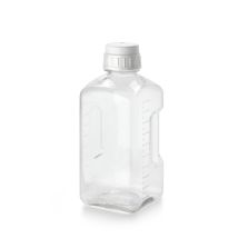 Thermo Scientific CE-N2019-0030 Nalgene Square PETG Platinum Certified Clean Media Bottle, 30 mL - Clear (Case of 70)