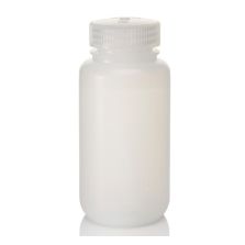 Thermo Scientific 2103-0008 Nalgene Wide-Mouth LDPE Bottles with Closure, 250 mL - Translucent (Case of 72)