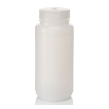 Thermo Scientific 312103-0016 Nalgene Wide-Mouth LDPE Bottles with Closure: Bulk Pack, 500 mL - Natural (Case of 125)