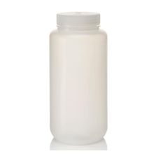 Thermo Scientific 2105-0032 Nalgene Wide-Mouth Lab Quality PPCO Bottles with Closure, 1 L - Translucent (Case of 24)