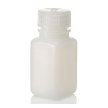 Thermo Scientific 312114-0002 Nalgene Square Wide-Mouth HDPE Bottles with Closure: Bulk Pack, 60 mL - Natural (Case of 1000)