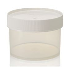 Thermo Scientific 2118-0016 Nalgene Wide-Mouth Straight-Sided PPCO Jars with Closure, 500 mL - Translucent (Case of 24)