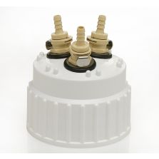 Thermo Scientific 2158-0031 Nalgene Polypropylene, TPE Gasket, Accessory, Closure 83B, 3 port, 1/4 inch