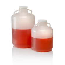 Thermo Scientific 2235-0020 Nalgene Polypropylene, Wide-Mouth Carboy With Handle - 2.6 gal. / 10 L (6/Cs.)