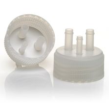 Thermo Scientific 2560-0489 Nalgene Polypropylene with Silicone Liner, Ported Biotainer Bottle and Carboy Closure (4/Cs.)