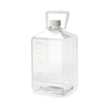 Thermo Scientific 3415-16 Nalgene PETG Biotainer Bottles, 5 L - Clear (Case of 6)