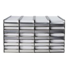 THERMO RSK17SD4 Shelf Kit for 17cf (320box) upright 4 inner door freers consists of 4-2 inch box sliding drawer racks and 80 boxes with 100 cell dividers