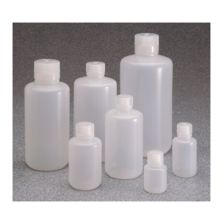 Thermo Scientific 312003-0008 Nalgene Boston Round Narrow-Mouth LDPE Bottles With Closure: Bulk Pack, 250 mL - Natural (Case of 250)