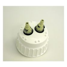 Thermo Scientific 2158-0022 Nalgene Polypropylene, TPE Gasket, Closure, 83B, 2 port, 3/8 inch (1 Ea.)