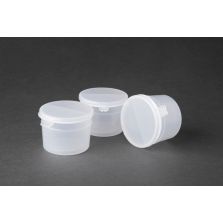 Capitol Vial Flip-Top Polypropylene Containers With Lock Seal
