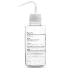 Thermo Scientific 2429-0505 Nalgene Right-to-Understand FEP Safety Wash Bottles with Globally Harmonized System (GHS) Labeling for Harsh Chemicals, 500 mL - Natural (Case of 4)