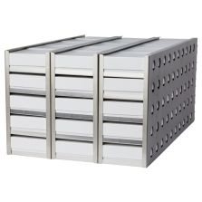 THERMO RSK700SD4 Shelf Kit for 700 box upright 4 inner door freers consists of 7-2 inch box sliding drawer racks and 175 boxes with 100 cell dividers