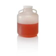 Thermo Scientific 2234-0050 Nalgene LDPE, Wide-Mouth Carboy with Handle - 5.3 gal. / 20 L (4/Cs.)