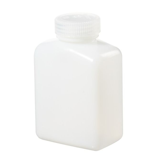 Thermo Scientific 2007-0016 Nalgene Rectangular HDPE Bottles with Closure, 500 mL - Translucent (Case of 48)
