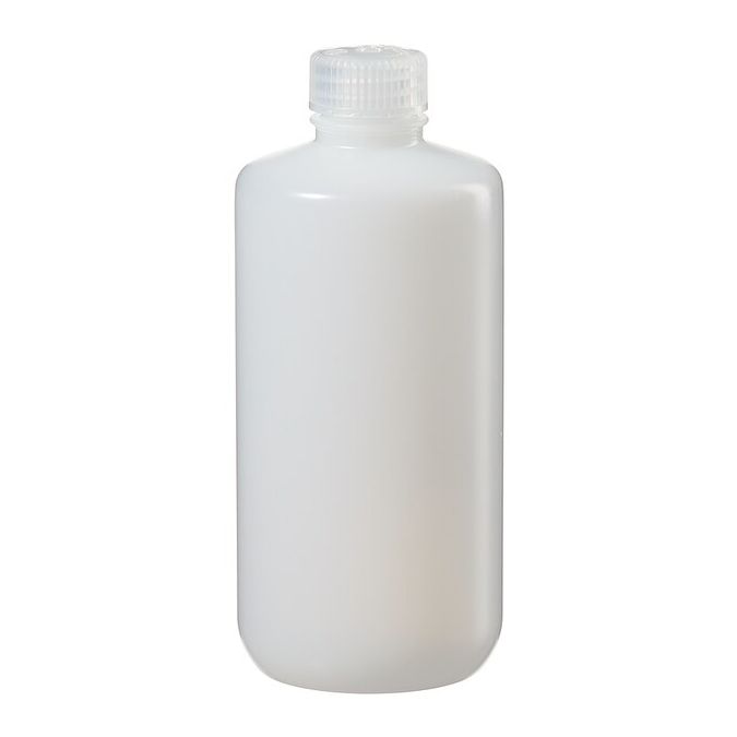 Thermo Scientific 312002-0016 Nalgene Boston Round Narrow-Mouth HDPE Bottles With Closure: Bulk Pack, 500 mL - Natural (Case of 125)