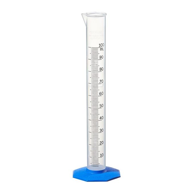 Thermo Scientific Nalgene Polypropylene Graduated Cylinders - 3662-0100 - 100 mL - Polypropylene - 12/Cs