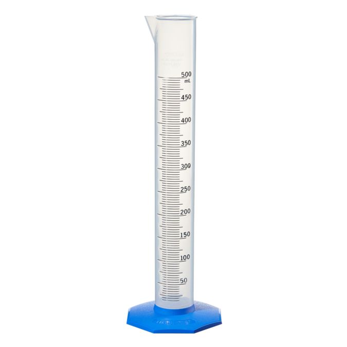 Thermo Scientific Nalgene Polypropylene Graduated Cylinders - 3662-0500 - 500 mL - Polypropylene - 8/Cs