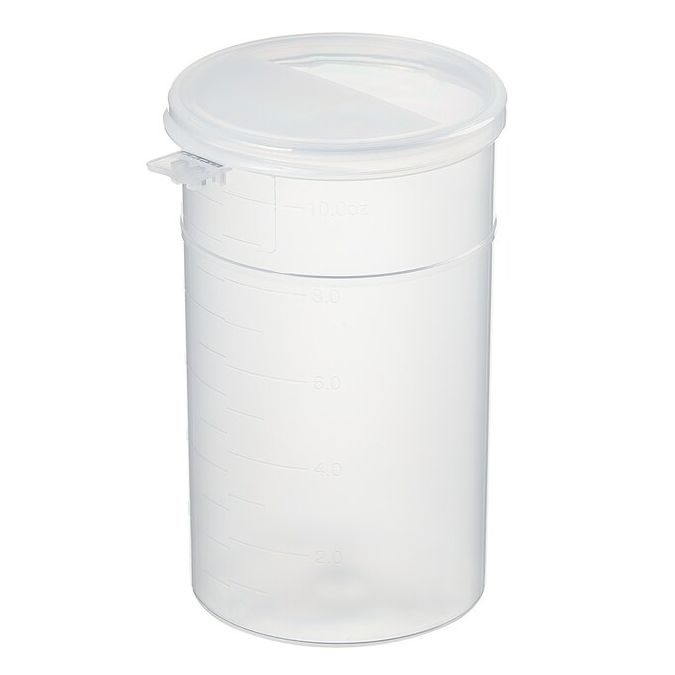 Thermo Scientific Capitol Vial Flip-Top Polypropylene Containers With Lock Seal - Natural - Case of 100 - 10LSCL