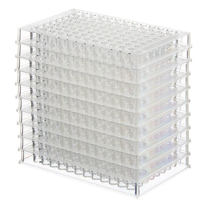 Thermo Scientific Clear Flat-Bottom Immuno Nonsterile 96-Well Plates - 96 wells - 280 μL - 3455