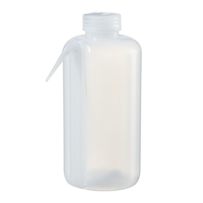 Thermo Scientific 2402-1000 Nalgene Unitary LDPE Wash Bottles, 1000 mL - Translucent (Case of 12)