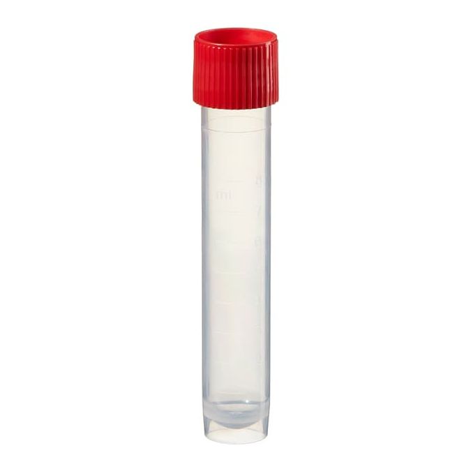 Thermo Scientific Capitol Vial 10 mL and 12 mL Screw Top Transport Tubes and Caps - Clear - Case of 2000 - S40300