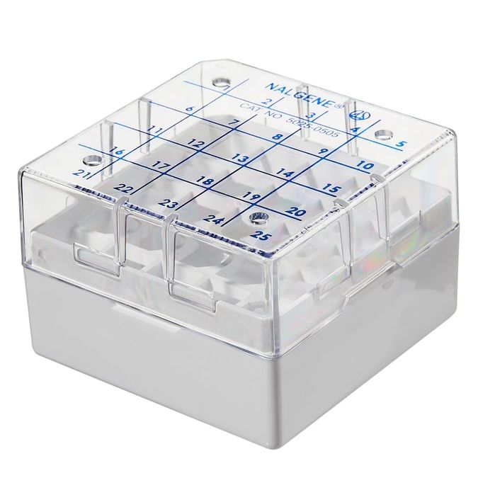 Thermo Scientific 5025-0505 CryoBoxes, 25 (1.2 and 2 mL Vials) - White (Case of 48)
