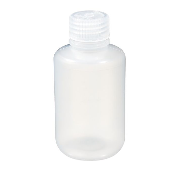 Thermo Scientific 312006-0004 Nalgene Boston Round Narrow-Mouth Natural PPCO Bottles with Closure: Bulk Pack, 125 mL - Natural (Case of 500)
