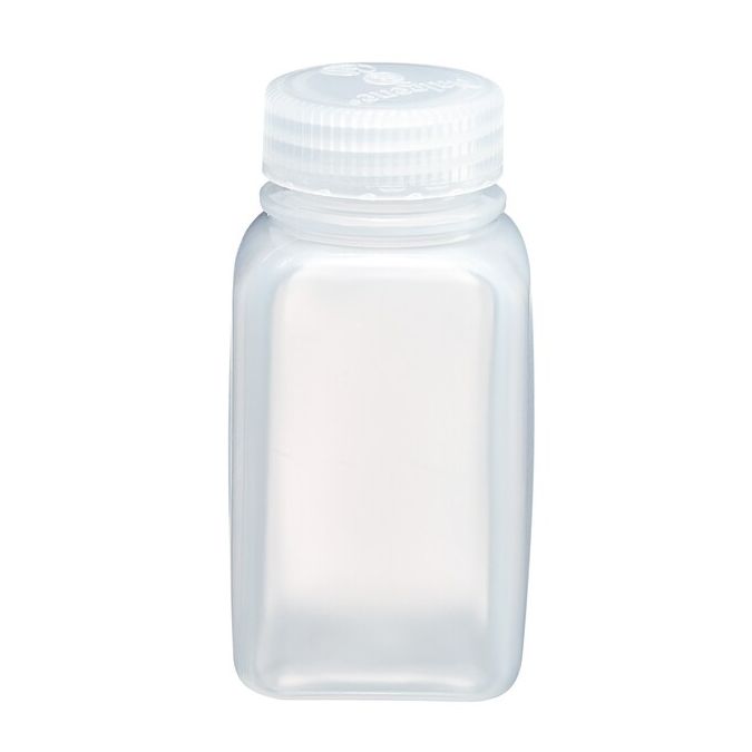Thermo Scientific 2110-0006 Nalgene Square Wide-Mouth PPCO Bottles with Closure, 175 mL - Translucent (Case of 72)