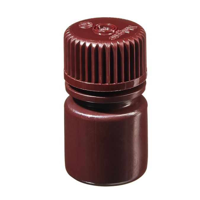 Thermo Scientific 312004-9025 Nalgene Opaque Amber HDPE Diagnostic Bottles with Closure: Bulk Pack, 8 mL - Opaque Amber (Case of 2000)