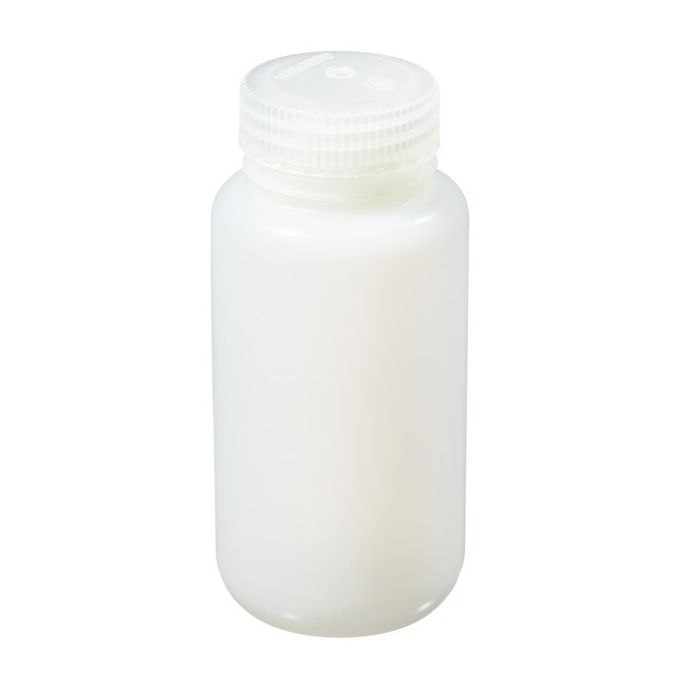 Thermo Scientific 2197-0008 Nalgene Fluorinated Wide-Mouth HDPE Bottles With Closure, 250 mL - Translucent (Case of 72)