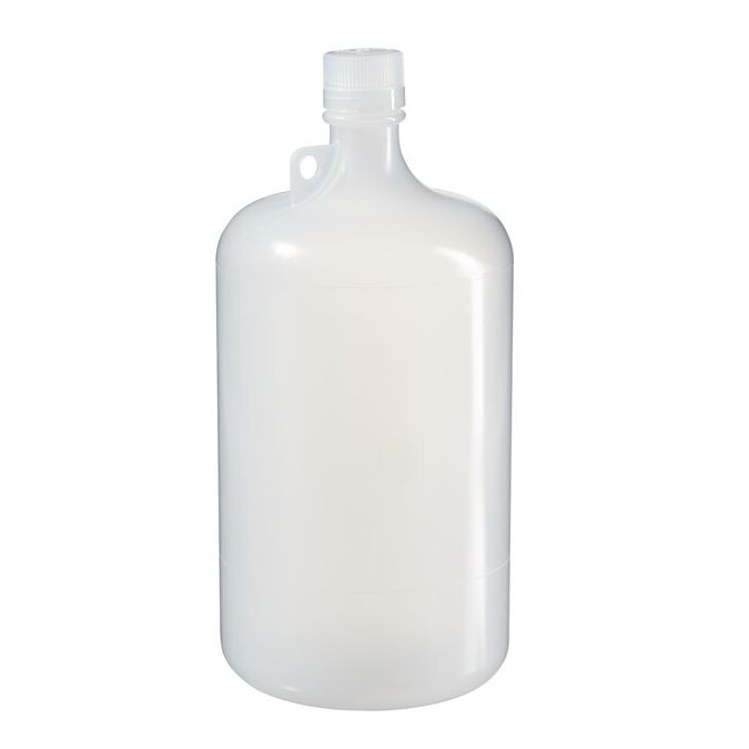 Thermo Scientific 2203-0010 Nalgene Large Narrow-Mouth PPCO Bottles With Closure, 4 L - Translucent (Case of 6)