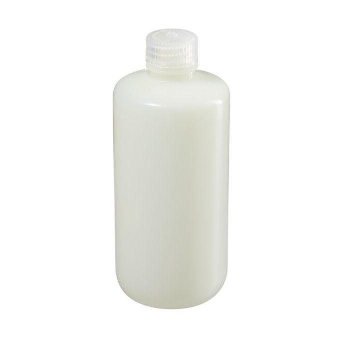 Thermo Scientific 312097-0016 Nalgene Narrow-Mouth Fluorinated HDPE Bottles with Closures, 500 mL - Translucent (Case of 125)