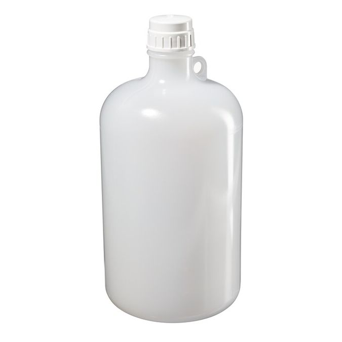 Thermo Scientific 2202-0020 Nalgene Large Narrow-Mouth LDPE Bottles, 8 L - Translucent (Case of 6)