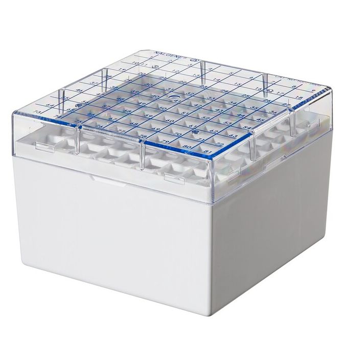 Thermo Scientific 5027-0909 CryoBoxes, 81 (5 mL Vials) - White (Case of 24)