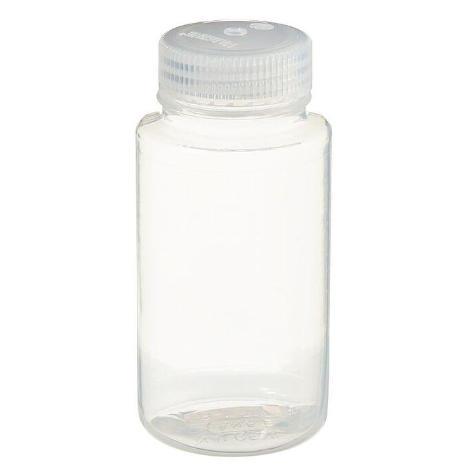 Thermo Scientific 2107-0008 Nalgene Wide-Mouth PMP Bottles with Closure, 250 mL - Clear (Case of 24)