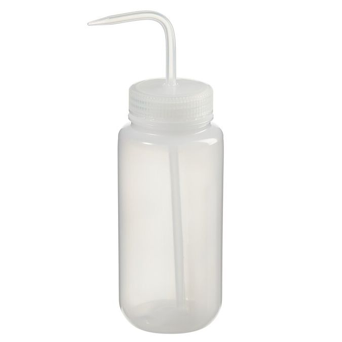Thermo Scientific 2407-0500 Nalgene Wide-Mouth LDPE Wash Bottles, 500 mL - Translucent (Case of 24)