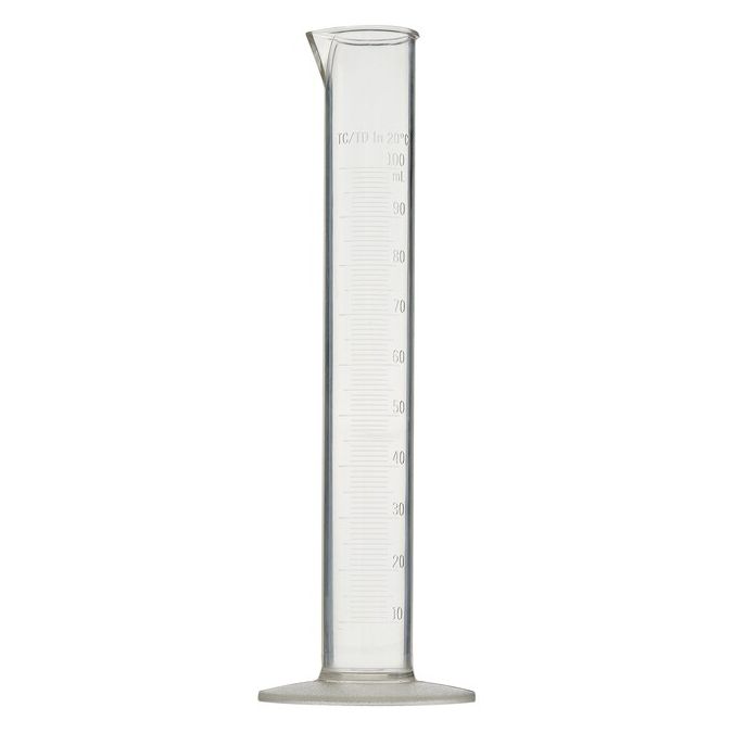 Thermo Scientific Nalgene PMP Economy Plastic Graduated Cylinders - 3665-0100 - 100 mL - PMP - 12/Cs