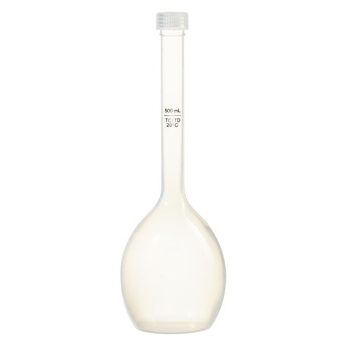 Thermo Scientific Nalgene Class B Polymethypentene (PMP) Volumetric Flasks With Screw Caps - 4001-0500 - Not applicable - Screw