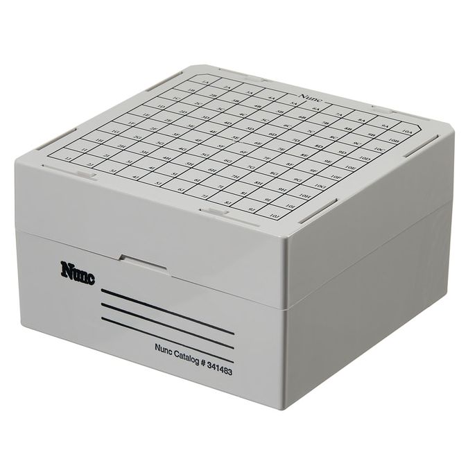 Thermo Scientific 341483 CryoBoxes, 100 (3.6 mL Vials) - White (Case of 24)