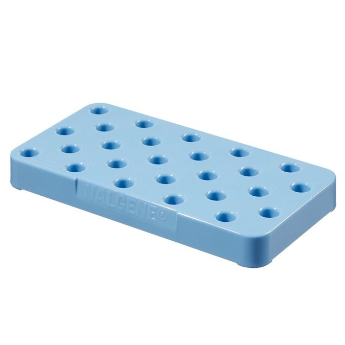 Thermo Scientific 5030-0505 CryoTube Holders, 25 Cryogenic Tubes - Blue (Case of 4)