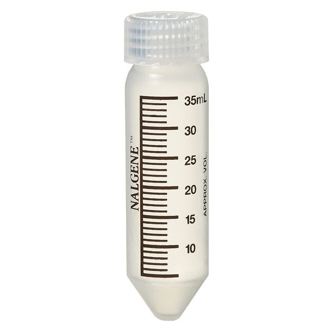 Thermo Scientific Nalgene Conical Oak Ridge Graduated Polypropylene Centrifuge Tube - 35 mL - 28.3 mmD - Non-sterile - 3148-0050