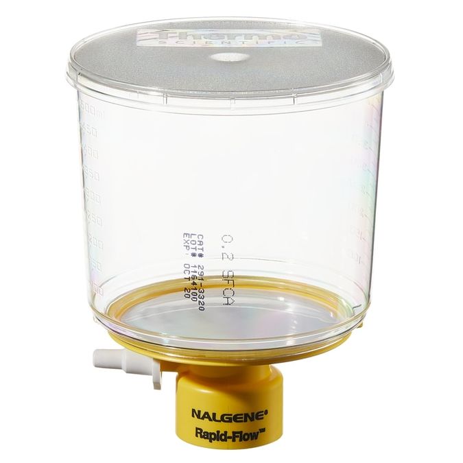 Thermo Scientific Nalgene Rapid-Flow Sterile Disposable Bottle Top Filters with PES, CN, SFCA or Nylon Membranes - 291-3320 - 75 mm