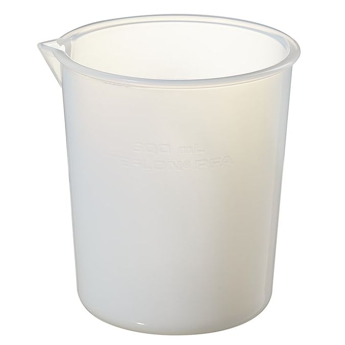 Nalgene Griffin Low-Form PFA Plastic Beakers, 600 mL - Natural translucent (Case of 4)
