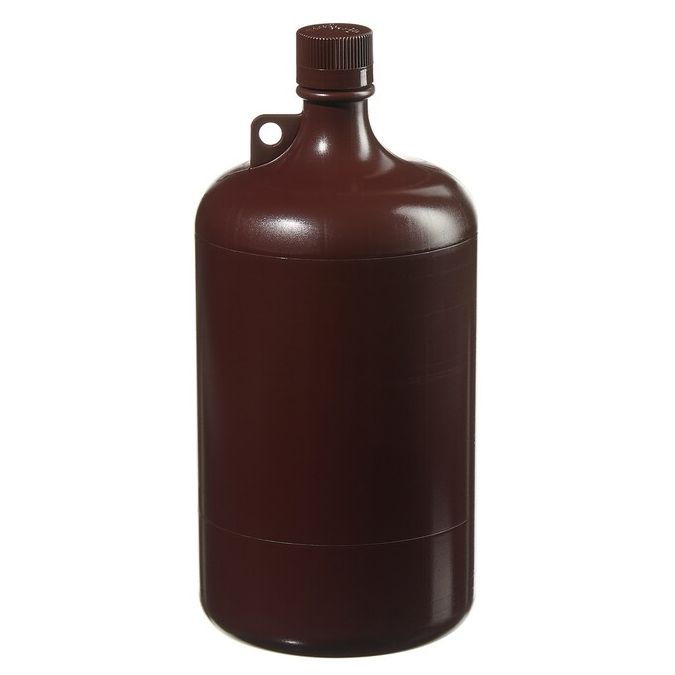  2204-0010 Nalgene Large Narrow-Mouth Amber Bottles, - ()