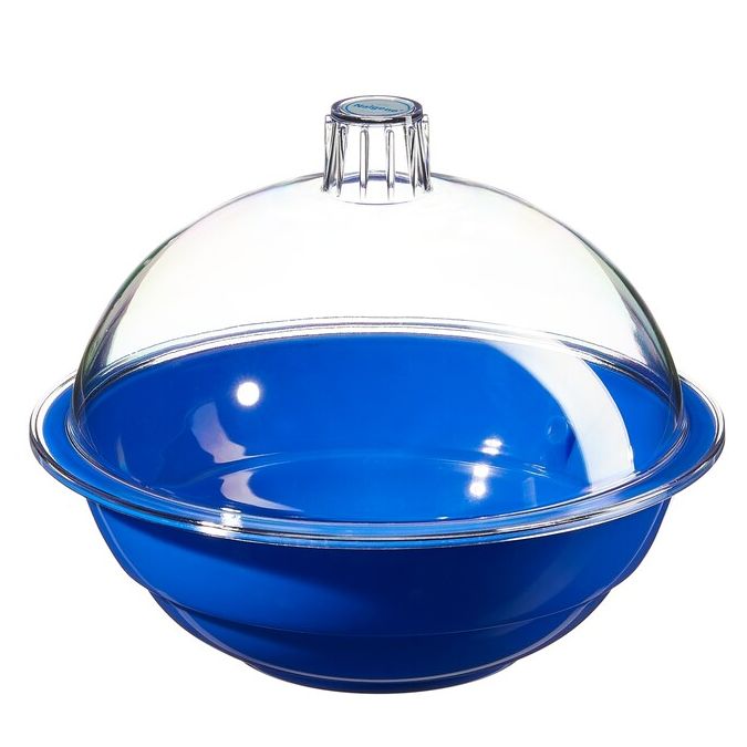 Nalgene Autoclavable Polypropylene Desiccators: Blue Body With Clear Polycarbonate Cover
