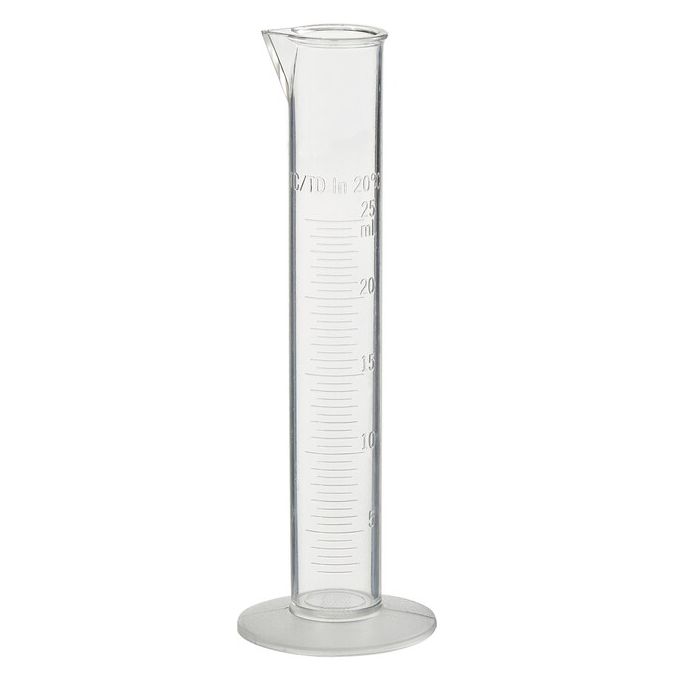 Thermo Scientific Nalgene PMP Economy Plastic Graduated Cylinders - 3665-0025 - 25 mL - PMP - 18/Cs