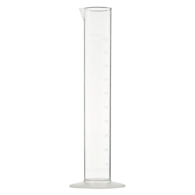 Thermo Scientific Nalgene PMP Economy Plastic Graduated Cylinders - 3665-1000 - 1000 mL - PMP - 6/Cs