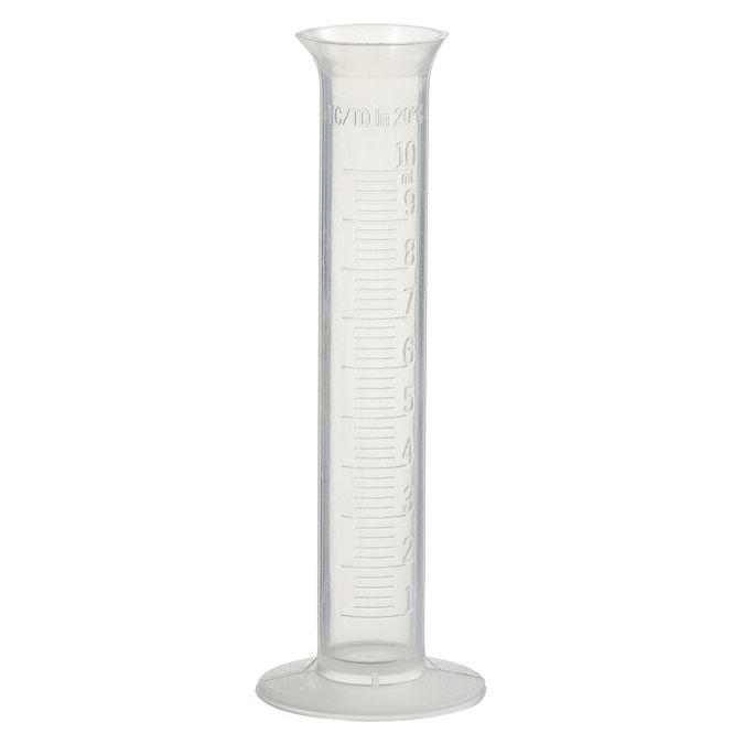 Thermo Scientific Nalgene Polypropylene Economy Plastic Graduated Cylinders - 3664-0010 - 10 mL - Polypropylene - 24/Cs