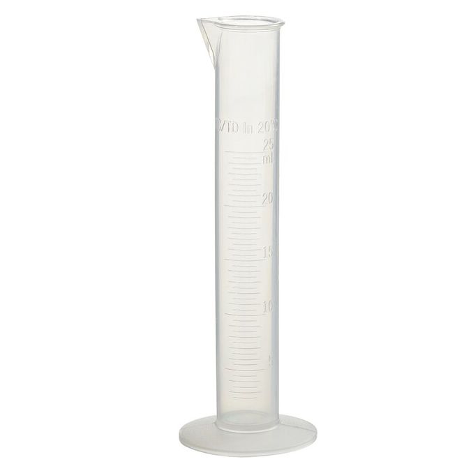 Thermo Scientific Nalgene Polypropylene Economy Plastic Graduated Cylinders - 3664-0025 - 25 mL - Polypropylene - 18/Cs