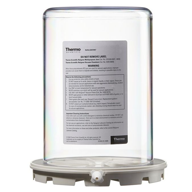 Thermo Scientific 5305-0609 Nalgene Vacuum Chamber, 4.7 L - Transparent Clear (Case of 2)